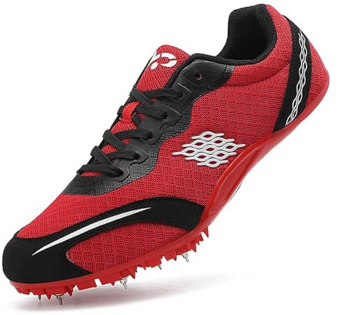 Atletismo Picos Sprint Zapatos Prueba Niños Hombres Mujer,Zapatillas de 8 Clavos,Spikes Atletismo para Pista,Antideslizantes Transpirables,Atletismo para Velocidad Sprint,Salto De Altura,35-45 EU