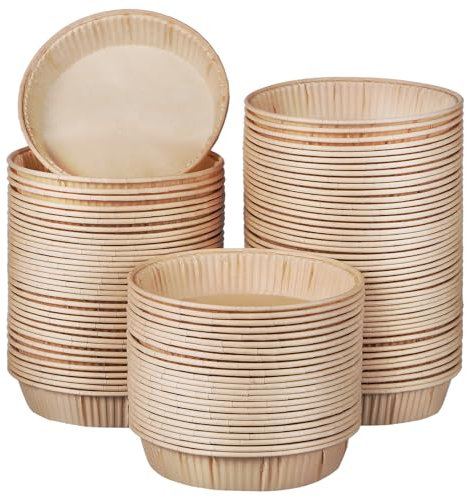 MAGICLULU 100pièces Mini Moules À Papier Pour Pâtisserie Moules À Quiche Non Collants Et Pratiques Pour Tarts Et Desserts