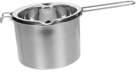 SEWACC Olla para Derretir Chocolate de Acero Inoxidable con Baño María, Diseño Compacto y Ligero para Derretir Cera y Preparar Postres en Cocina