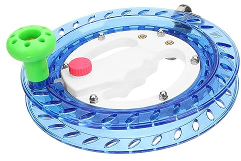 MOLUCKFU Drachenwickler Abs Handrolle Für Kinder Stoßfestes Material 18cm Blau Mit Automatischer Schnurführung Für Einleiner Drachenspiel Und Outdoor Spaß