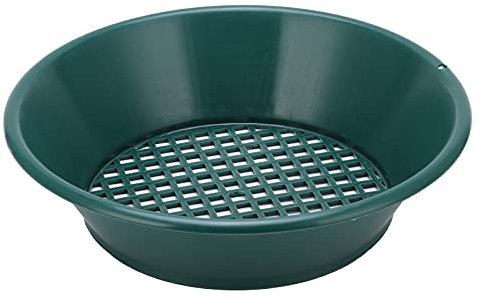 Gold Classifier, 350mm Gold Pan Screen Sifting Tray, ABS Material, Portable, Suitable for Gold Panning, Beginners, Beneficiation Experiment, for Mountains, Rivers, Streams