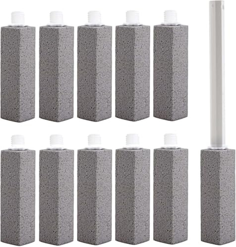 KEWAYO 10 Stück Bimsstein Reinigungssteine mit Griff - Effektive Toilettenreiniger gegen hartnäckige Flecken - Ideal für WC, Bad und Haushalt - Langlebig und einfach zu handhaben