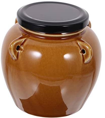 OFFSCH Barattolo Per Sottaceti in Ceramica Contenitore Sigillato Per Cereali Bottiglia Coperchio Barattolo Per Alimenti in Ceramica