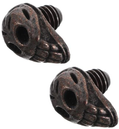 Ipetboom 2pezzi Muffler Bumpers Per Forbici Professionali Silenziatori Per Forbici Da Parrucchiere Per Animali Domestici Design Unico Forma Di Teschio Per Saloni Moderni e Stilisti