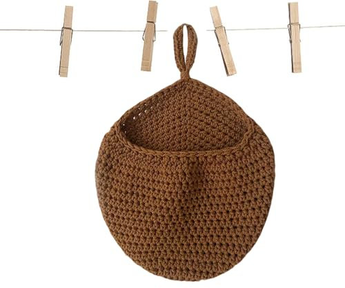 LilaLemon Peg Bag for Washing Line, Reusable Peg Holder, Washable Laundry Storage Bag for Clothespin (15 x 14cm) 4