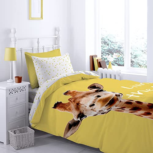 Catherine Lansfield Giraffe Juego de Funda Nórdica 160x220+50x70