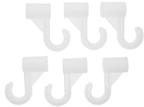 VOSAREA 6 Pièces Crochets Réglables Robustes pour Rangement Robe Accessoires Universels pour Armoires Installation Facile