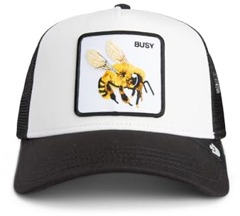 Goorin Bros. Trucker Cap The Busy Bee Dust Void Weiß Schwarz, Size:OneSize