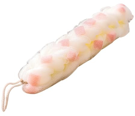 Spugna per la Schiena da Doccia,Elastico A Schiuma Rapida,Spugna da Bagno in Rete con Maniglie a Corda | per Uomini Anziani Adolescenti Bambini Pelle Corpo Piede Hotel Bagno Dormitorio