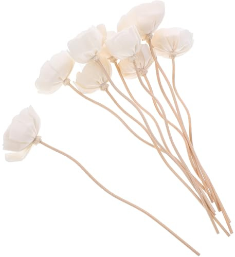 SHINEOFI Varillas Difusoras de Aromaterapia 10 Piezas, Palitos de Aromáticos de Ratán Natural, Barritas de Aroma para Difusor, Uso en Hogar, Oficina y Dormitorio