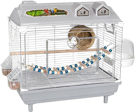 Fågelbur,Transportabel Genomskinlig Cockatiel Transportbur - Fågelburar Utrustade med Träpinne Passar för Undulater,För Ara Conure Kakadua Fink Och Undulat