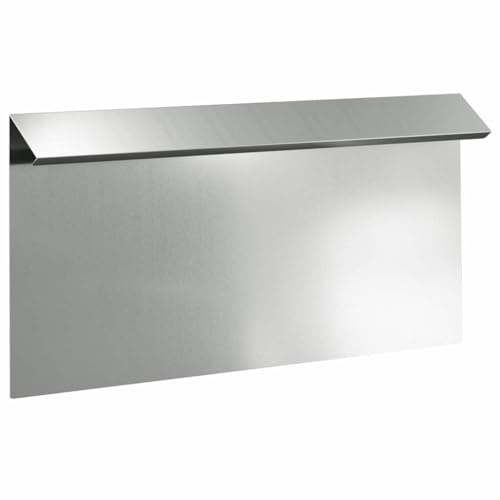 HFXHIJXQ Valla de caracol plata 50 x 3,5 x 25 cm de acero galvanizado – Protección de caracol de metal estable y borde de bancal para exteriores, jardín y terraza