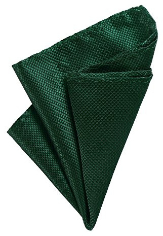 DonDon fazzoletto da taschino 21 x 21 cm per uomo adatto ad occasioni cerimoniali - verde