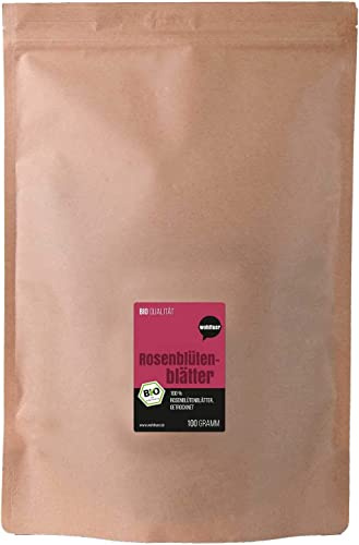 Wohltuer Bio Rosenblüten Tee Rosenblütenblätter getrocknet Essblüten 100g
