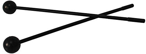 A-Star Schlägel mit weichem Gummikopf und sicherem Kunststoffgriff für Glockenspiel, Metallophon, Glockenspiel, Xylophon – 10 Paar