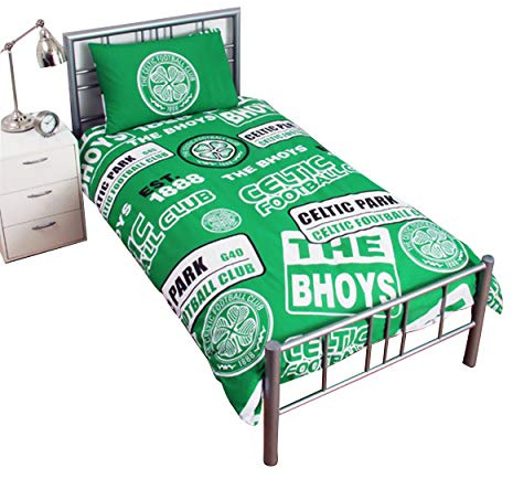 Celtic Patch Duvet Set (Single) (Green)