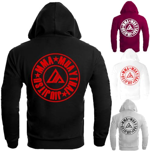 Dynamix Athletics Kampfsport Hoodie Allsports - Thaiboxen MMA Jiu Jitsu Muay Thai Kapuzenpullover Sweatshirt mit Kapuze für Herren