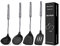 4 Pcs Silicone Kitchen Utensils Set, Spatulas-Slotted Turner-Ladles-Slotted Spoon, Nonstick BPA Free High Heat Resistant Cooking Utensils for Frying, Mixing, Serving, Draining, Turning, Stirring