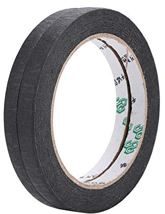 Pastilla de Guitarra Cinta de Bobina Cinta de Tela de Acetato Pastillas de Guitarra Adhesivo Aislante Negro 2 Piezas Accesorios de Pastilla de Guitarra Ancha Cinta Aislante
