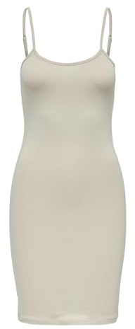 ONLY Onllive Love Singlet Dress JRS jerseyklänning, Beige, S