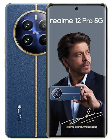 realme 12 Pro 5G Smartphone | 12GB RAM 512GB ROM | 50MP + 32MP | 6.7 AMOLED 120Hz Display | Snapdragon 6 Gen 1 | 5000mAh Battery | 67W Fast Charging | Dual SIM | Android 14 (Submarine Blue)