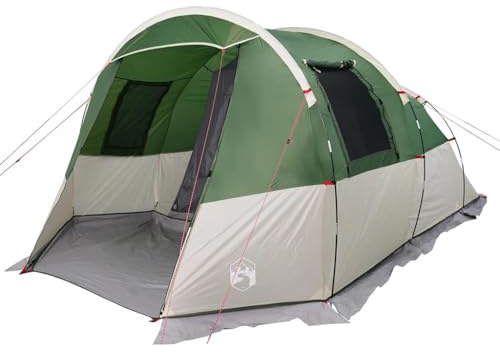 vidaXL Campingtält tunnel 4 personer grön vattentätt, tält, campingskydd, trädgårdsskjul, trädgårdstält, utomhusskydd, lättviktstält, vattentätt tält