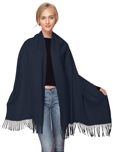 Moschen-Bayern Pashmina Stola Damen für Abendkleid Kaschmirstola Kaschmir Schal Umhang Paschmina Schwarz Rot Creme Rosa Pink Blau Grün Beige Ivory Elfenbein Weiß