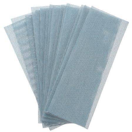 sourcing map 15 hojas de lija de malla de grano 240, 2.8 x 7.8 pulgadas, papel de lija abrasivo húmedo y seco, sin polvo, almohadillas abrasivas de gancho y bucle para carpintería de coche, pulido y