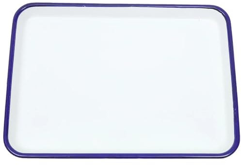 BODOBTF Enamel Square Baking Pan Non-Stick Tray Enamelware Roasting Oven Bake Food Pizza Pans