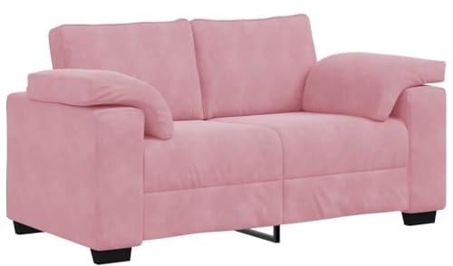 vidaXL Zweisitzer-Sofa Rosa 160x77x82 cm Samt