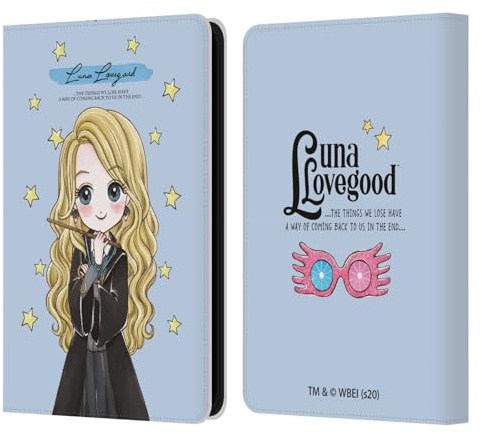 Head Case Designs Offizielle Harry Potter Luna Lovegood Deathly Hallows XXXVII Leder-Wallet-Hülle Kompatibel mit Amazon Kindle 11th Gen 6in 2022
