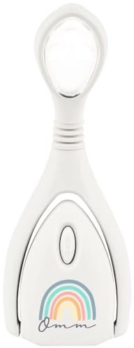 moses. Omm for you Leselicht Lumi Plus Recharge Rainbow – dimmbare LED-Klemmleuchte, wiederaufladbar, flexibel schwenkbar, mit Regenbogen-Design