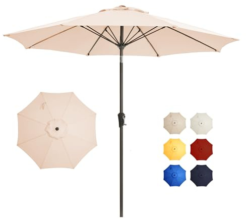 Tioline 9FT Large Outdoor Patio Umbrella