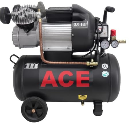 Heavy Duty Electric Air Compressor 50L 250LPM 8 BAR / 115PSI (3HP 2.2KW Portable Garage Workshop)