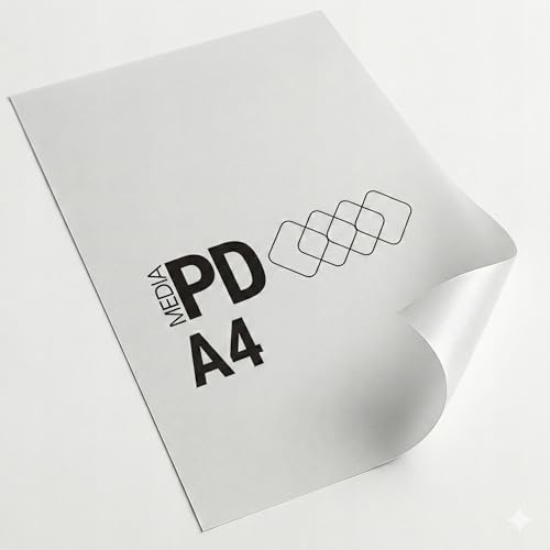 DTF Folie A4 & A3 – 100 Blatt - Hot Peel Transferfolie für Textildruck - Transparent & Glatt PET-Folie - Waschbeständig, langlebig & brillante Farben - Für Baumwolle, Polyester & Mischgewebe (A4)