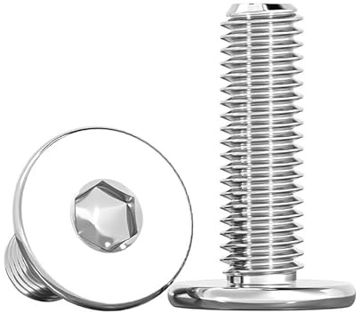 ORANXIN M10 x 25mm 5 Pcs Esagono interno Extra sottili Testa piatta Bulloni A basso profilo Computer Viti per macchine
