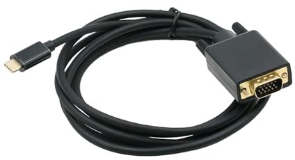 mophrati Câble Adaptateur USB-C vers VGA : Solution Simple pour connecter Ordinateurs Portables et Smartphones Lors de réunions, Formations et démonstrations. Convertisseur USB Type-C vers VGA pour