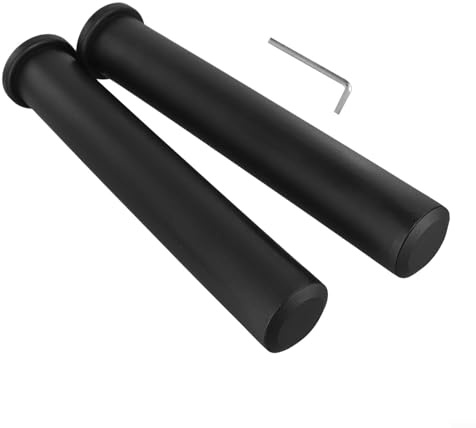 2 manicotti adattatori per bilanciere, converte standard da 1 pollice a 2 pollici per dischi di peso, design di bloccaggio sicuro (50 x 300 mm)