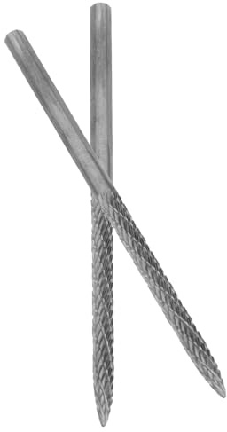 LAPYAPPE 2pezzi Punte Trapano per Riparazione Pneumatici in Acciaio Carburo 3mm, Alesatore Resistente All'usura, Portatile per Manutenzione Quotidiana Veicoli