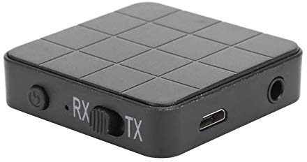 Tixiyu Adaptador de Inalámbrico Bluetooth 5.0 Receptor Transmisor Portátil para TV Computadora, Alcance de hasta 33 Pies, KN321, para Entretenimiento en el Hogar