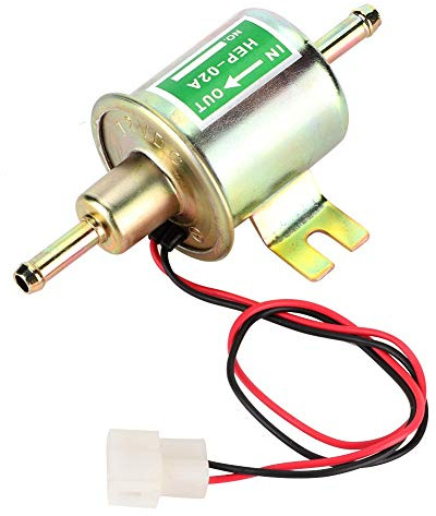 KIMISS Kraftstoffpumpe, Universal 12V elektrische Kraftstoffpumpe Niederdruckschraube Befestigung Benzinpumpe HEP-02A