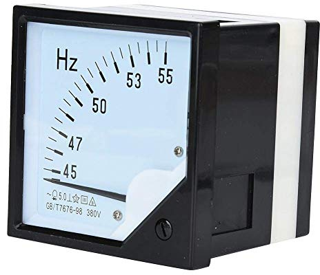 Frequenztester Analoges Frequenzmessgerät Hohe Genauigkeit Square Panel 45 bis 55 Hz AC 380 V 1.5 Genauigkeit Digitales Analogmultimeter