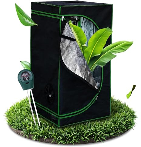 Melko - Growbox 120x60x180cm Set mit 3-in-1 Messgerät - Licht- & wasserdichtes Growzelt extrafestem Stoff mit reflektierender Innenfolie - Growtent Zuchtzelt für Hydrokulturen zur Pflanzenzucht