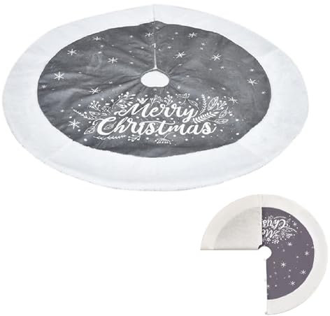 Plüsch Weihnachtsbaum Rock Rund Weihnachtsbaumdecke, Weiß Christbaumständer Tannenbaum Decke Weihnachtsdekoration, Weihnachtsbaum Röcke Ornaments Für Weihnachten Party Dekorationen