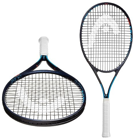 HEAD Ti. Instinct Comp Tennis Racket - Pre-Strung Light Balance 27 Inch Racquet - 4 1/4 in Grip, Blue