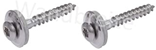 Spenglerschrauben aus Edelstahl V2A rostfrei 2-teilig mit EPDM-Dichtscheibe D15mm TX20 Antrieb Torx DIN 7995 ISO 3506 (4,5 x 25 mm, 200)