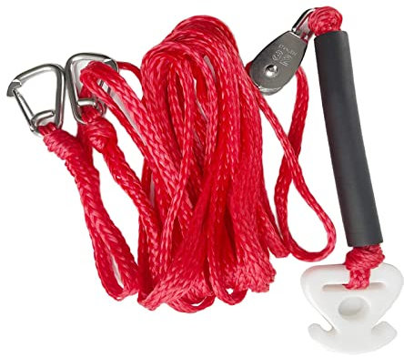 Colcolo Strapazierfähiges Abschleppgeschirr, 3,6 m, Wassersportseil, Schnellkupplung und Umlenkrolle mit Haken für Wasserski, Bootfahren, Wakeboarding,