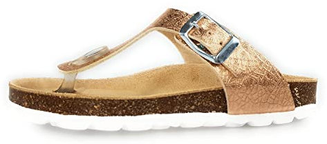 Richter Kinderschuhe Mädchen Dianetten Pantolette Metallic Freizeit, Schuhgröße:32 EU