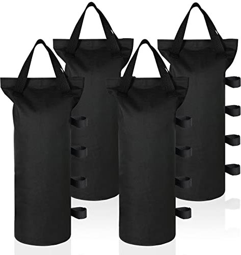 Lyneun Gewichte für Pavillon - 4er Set Sandsäcke, 600D Oxford Verdickt, Wasserdicht für Zelt, Sonnenschirm, Trampolin Outdoor (48.5 * 15 cm)