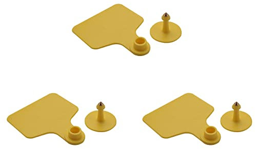 300PCS Bovins Bovins Vache TPU Marques Écouteurs Marques Écouteurs Taper Boucles d'oreilles Tête de Cuivre Carte d'identité des Animaux de Ferme